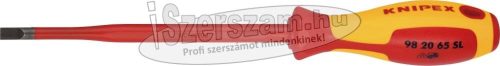 KNIPEX Szigetelt csavarhúzó, lapos, vékonyított szár 150x6,5x1,2mm 9820 65 SL 1000V 98 20 65 SL