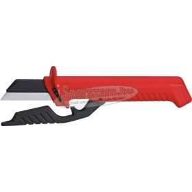   KNIPEX Szigetelt kábelkés, cserélhető penge 1000V 185mm 9856 98 56