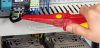 KNIPEX Szigetelt félkerekcsőrű fogó, műanyagból 1000V 220mm 9862 02 986202