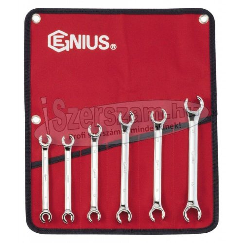 GENIUS TOOLS Fékcsőkulcs készlet 6 részes 9-21mm FN-006M