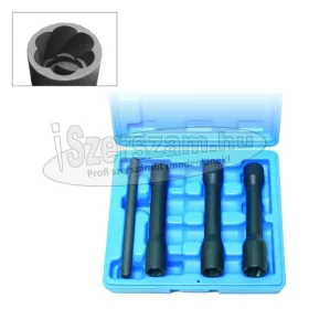   BGS TECHNIC Csavarkiszedő és kerékőr leszedő kulcs készlet 3+1 részes 1/2" hosszú 5264
