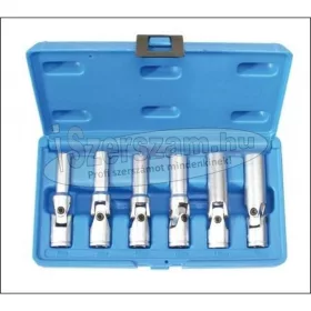   BGS TECHNIC Izzító gyertyaszerelő készlet 3/8" csuklós 6 részes 80mm 2990