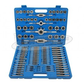   BGS TECHNIC Menetfúró és menetmetsző készlet metrikus+colos 110 részes 900