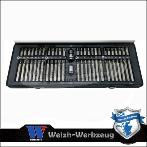 WELZH WERKZEUG Torx-imbusz-spline bit készlet 54 részes 6880-WW