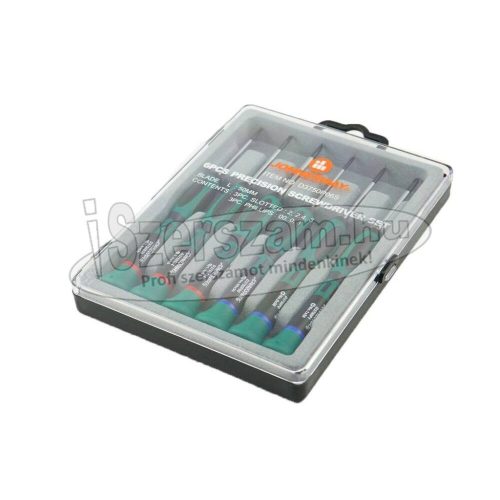JONNESWAY TOOLS Csavarhúzó készlet, műszerész SL+PH 6 részes D3750P06S