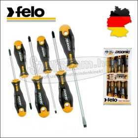   FELO Csavarhúzó készlet, zselés markolat SL+PH+PZ Ergonic 40096118