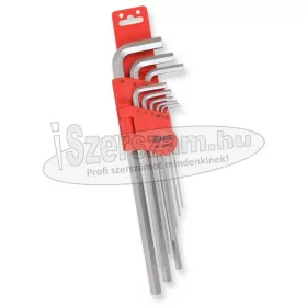   GENIUS TOOLS Imbuszkulcs készlet 1,5-10mm 9 részes hosszú S2 HK-09MLS