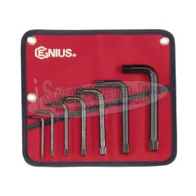   GENIUS TOOLS Torxkulcs" L" alakú készlet 12 szögű M5-M16 XZN-Spline 7 részes HK-007TS