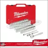 MILWAUKEE Dugókulcs készlet 1/4" 50 részes speciális FOUR-FLAT metrikus-colos 4932464944