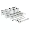 MILWAUKEE Dugókulcs készlet 1/4" 50 részes speciális FOUR-FLAT metrikus-colos 4932464944