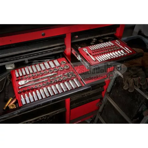 MILWAUKEE Dugókulcs készlet 1/4" 50 részes speciális FOUR-FLAT metrikus-colos 4932464944