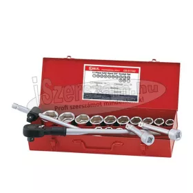   GENIUS TOOLS Dugókulcs készlet 3/4" hatlapú 21-50mm 17 részes GS-617M