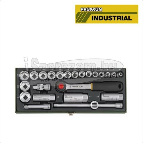 PROXXON Dugókulcs készlet 3/8" 6 lap 4-24mm 24 részes 23110