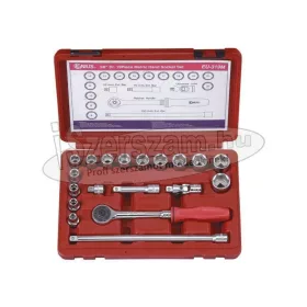   GENIUS TOOLS Dugókulcs készlet 3/8" hatlapú 8-22mm 19 részes EU-319M