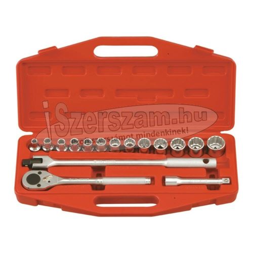 GENIUS TOOLS Dugókulcs készlet 1/2" 12 szögű colos 16 részes TW-416S