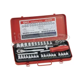   GENIUS TOOLS Dugókulcs készlet 1/4" colos 37 részes 1/8"-9/16" GS-237S