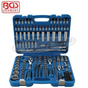   BGS TECHNIC Szerszámkészlet 192 részes dugókulcs készlet 1/2"-3/8"-1/4" 2243