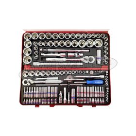   KING TONY Szerszámkészlet 135 részes metrikus, colos 9033CR