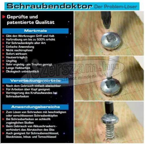 BGS TECHNIC Csavar Doktor Paszta 1 csepp 500%-al növeli a csavarozási hatóerőt 78950