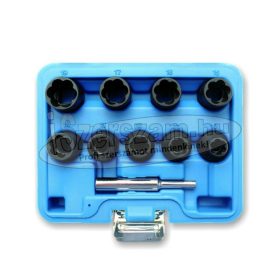   BGS TECHNIC Csavarkiszedő készlet sérült fejű csavarokhoz, bal spirál 1/2" 5266