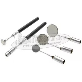   BGS TECHNIC Tükör 21+31+38mm cserélhető készlet+Ledes viágítás+mágneses kiszedő 3095