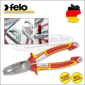  FELO szigetelt kábelvágó-blankoló fogó 200mm 1000V VDE ipari 58601840