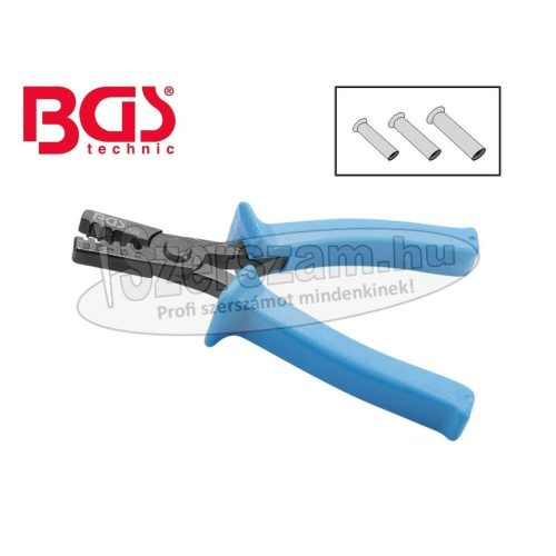 BGS TECHNIC Saruzó fogó, érvéghüvelyre DIN 0,5-2,5mm² 1428