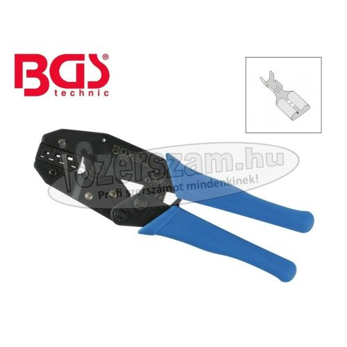 BGS TECHNIC Saruzó fogó, racsnis, szigeteletlen csúszósaru DIN 0,5-6mm² 1419