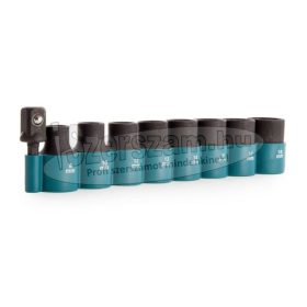   MAKITA Légkulcsfej, gépi dugókulcsfej készlet 1/2" hatlapú 8-18mm 9 részes B-54645
