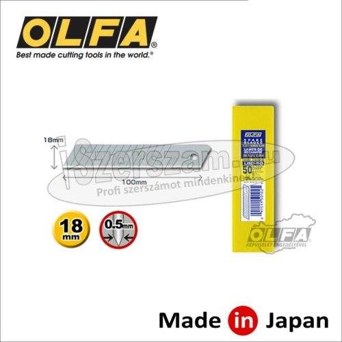 OLFA Penge tördelhető 18mm 50db sűrű szegmensek LBD-50