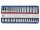 GENIUS TOOLS Tálcás dugókulcs készlet 3/8" 6 lapú rövid+hosszú 32 részes GS-332M
