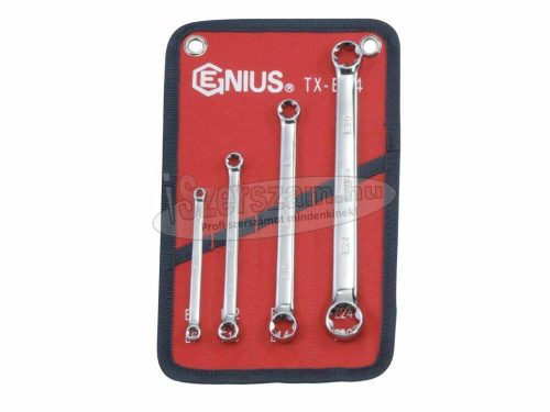 GENIUS TOOLS Torx csillagkulcs készlet 4 részes E6-E24 TX-E04