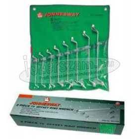   JONNESWAY TOOLS Csillag-csillagkulcs készlet hajlított 8 részes 6-22mm W23108S