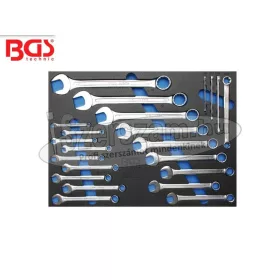   BGS TECHNIC Csillag-villáskulcs készlet 25+4 részes 8-32mm+E-torx készlet E6-E24 4012