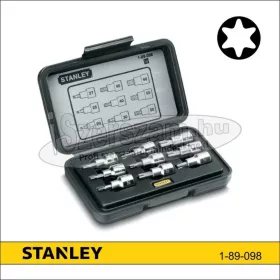   STANLEY Rátűzőkulcs crowa+bit készlet 1/2" T20-T60 TORX 9 részes 1-89-098