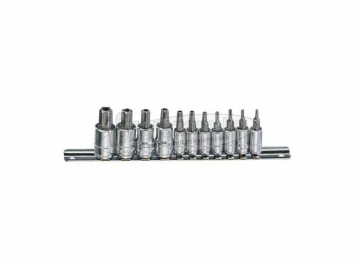 GENIUS TOOLS Bit készlet torx 5 ágú-lyukas 11 részes 1/4"-3/8" BS-2311P