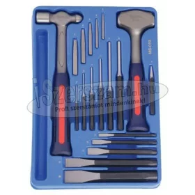   GENIUS TOOLS szerszám készlet vágók+kiütők+kalapácsok 19 részes MS-019