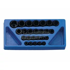   GENIUS TOOLS dugókulcs, gépi készlet 6 lapú normál 1/2" 25 részes TF-425M