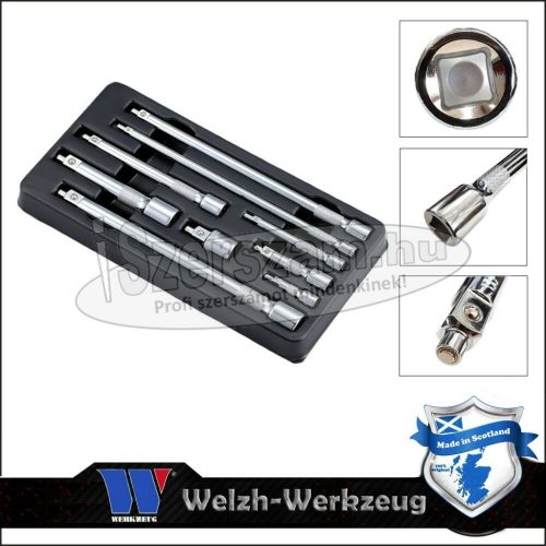 WELZH WERKZEUG toldószár készlet mágnesesfejű 9 részes 1/4",3/8",1/2" 6118-WW