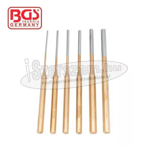 BGS TECHNIC Csapkiütő készlet 6 részes 200mm 3-10mm 1655