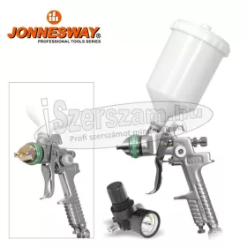   JONNESWAY TOOLS Festékszóró pisztoly, felsőtartályos 1,4mm 0,6L HVLP JA-HVLP-1080G