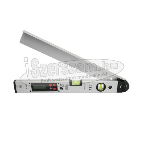 BGS TECHNIC Szögmérő digitális 450mm vízmértékkel LCD kijelzős 50440