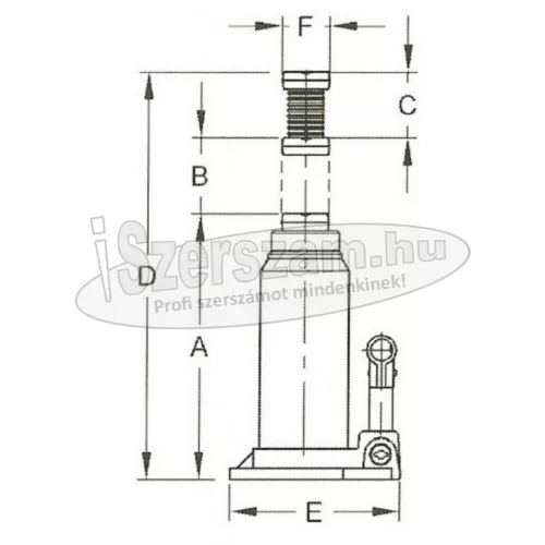 COMPAC HYDRAULIK Olajemelő 3 tonnás Compac CBJ 3