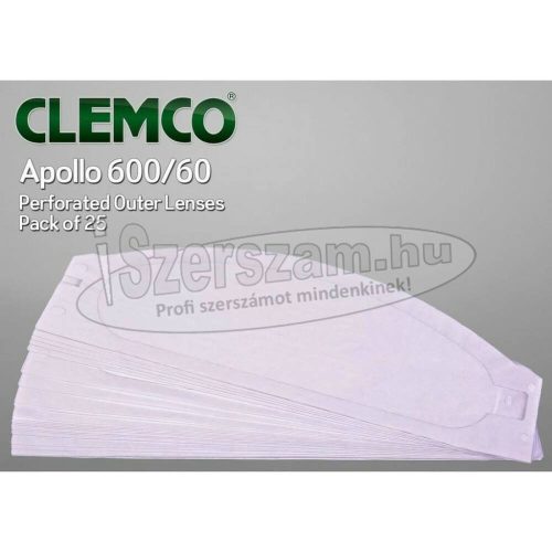 CLEMCO INTERNATIONAL Homokfúvó géphez védősisak Apollo 600 tartozék 25 részes kopófólia 04361I