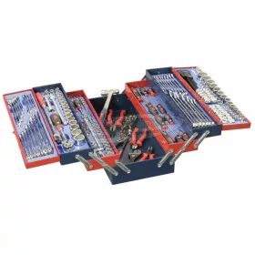   GENIUS TOOLS Szerszámos láda szerszámokkal 190 részes metrikus+colos MS-190TS