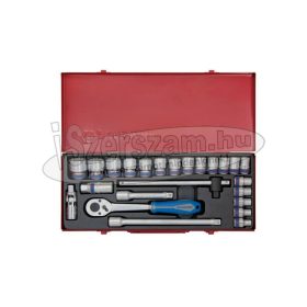   KING TONY Dugókulcs készlet 1/2" 24 részes 10-32mm 12 szögű 4028MR