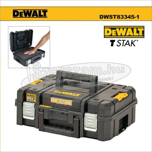 DEWALT Szerszámos láda 13,5L TSTAK II 2,0 IP54 vízálló DWST83345-1