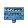 BGS TECHNIC Dugókulcs készlet 1/2" 12szögű 8-24mm 16 részes 2226