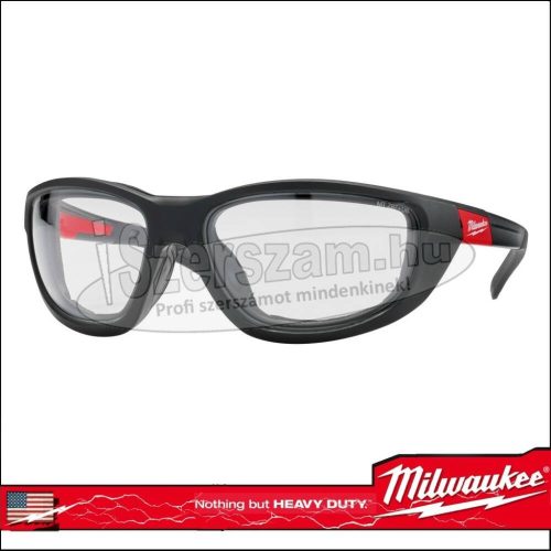 MILWAUKEE Védőszemüveg prémium átlátszó lencse+szövettok EN166 4932471885