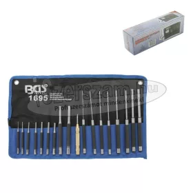   BGS TECHNIC Csapkiütő, pontozó készlet 18 részes 100-200mm 1,5-9,5mm 1695